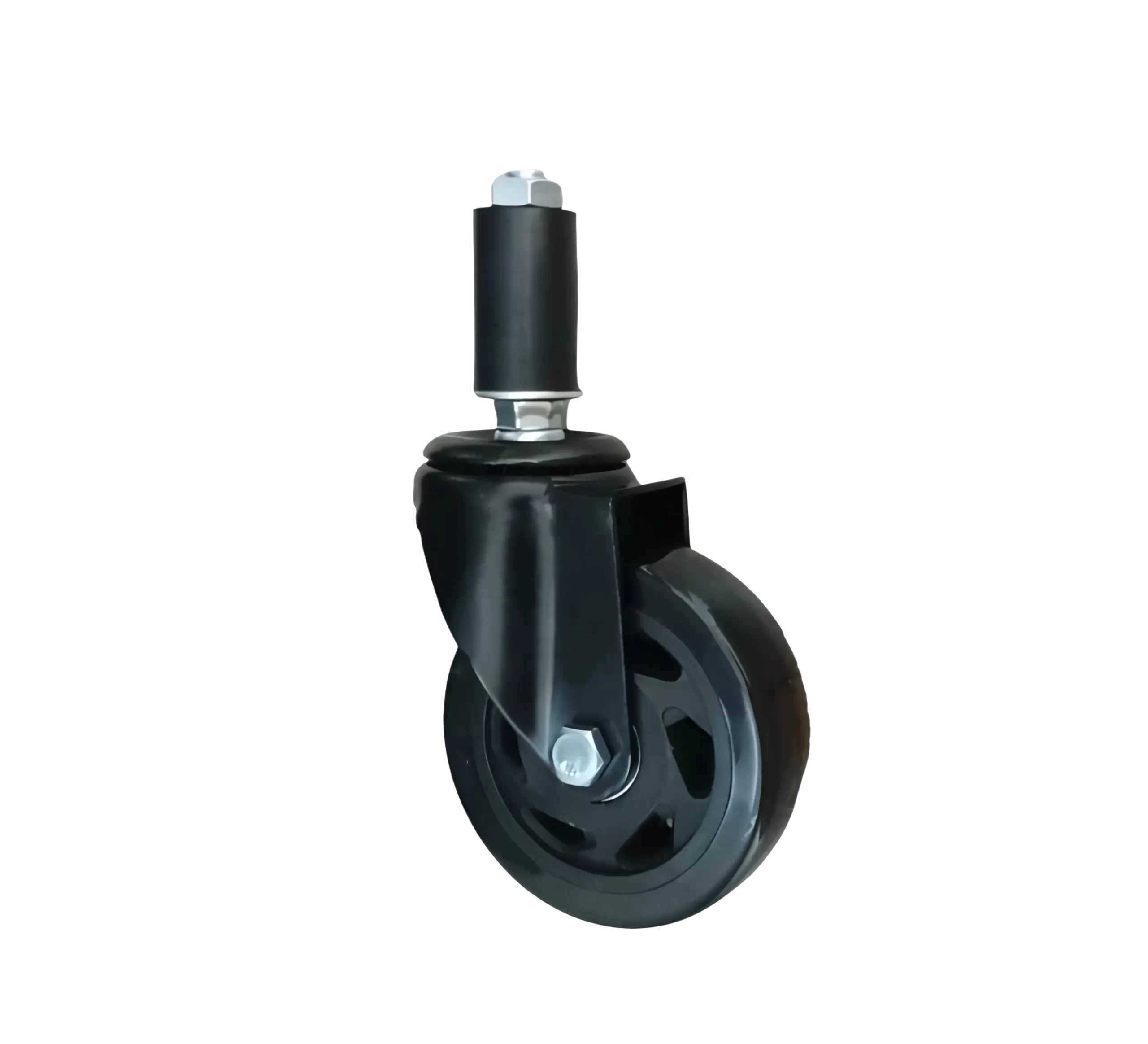 Rueda BLACKRAY Banda PVC PA Giratoria Vástago Goma